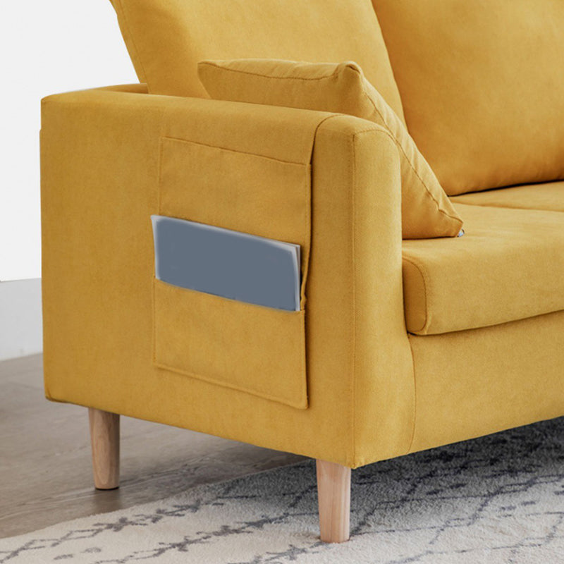 Cuscino scandinavo Backsofa Velvet Loveet con deposito per l'appartamento