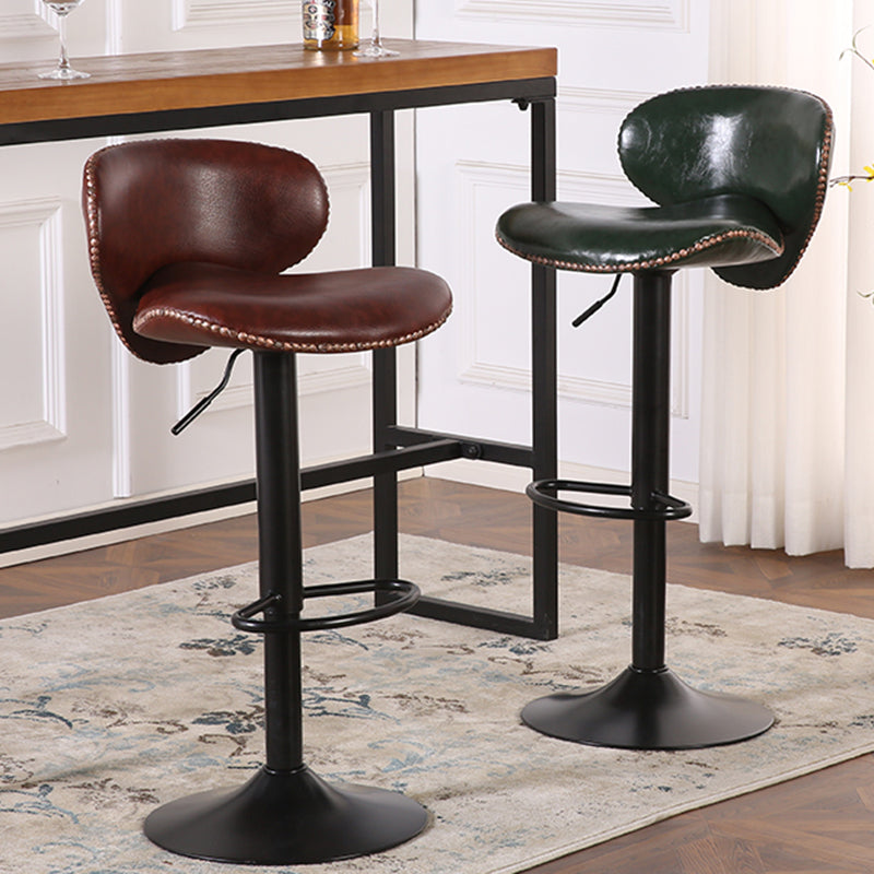 Modern Liftable Bar-stool PU Leather Counter Bar Stool with Metal Legs for Bristol