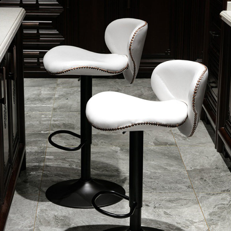 Modern Liftable Bar-stool PU Leather Counter Bar Stool with Metal Legs for Bristol