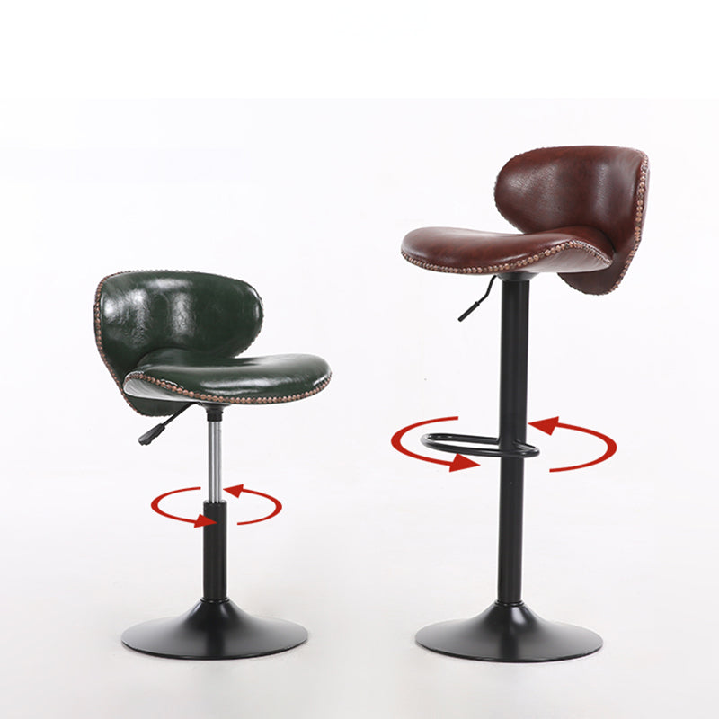 Modern Liftable Bar-stool PU Leather Counter Bar Stool with Metal Legs for Bristol