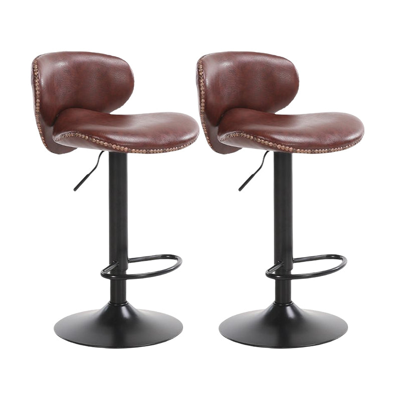 Modern Liftable Bar-stool PU Leather Counter Bar Stool with Metal Legs for Bristol