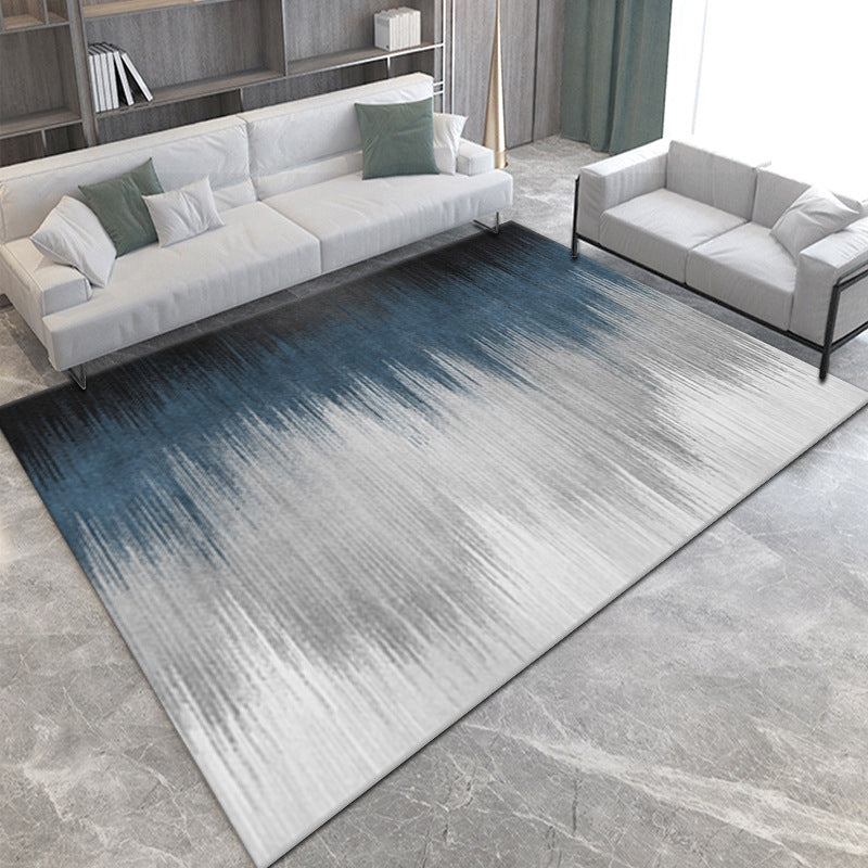 Dark Gray Gorgeous Rug Polyester Graphic Indoor Rug Stain Resistant Rug for Drawing Room