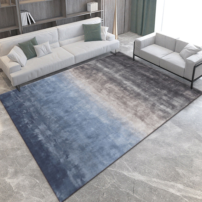 Dark Gray Gorgeous Rug Polyester Graphic Indoor Rug Stain Resistant Rug for Drawing Room
