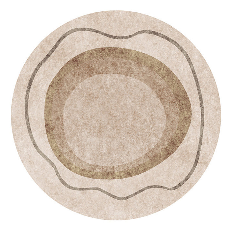 Light Brown Color Piece Rug Polyester Modern Area Rug Washable Rug for Home Decor