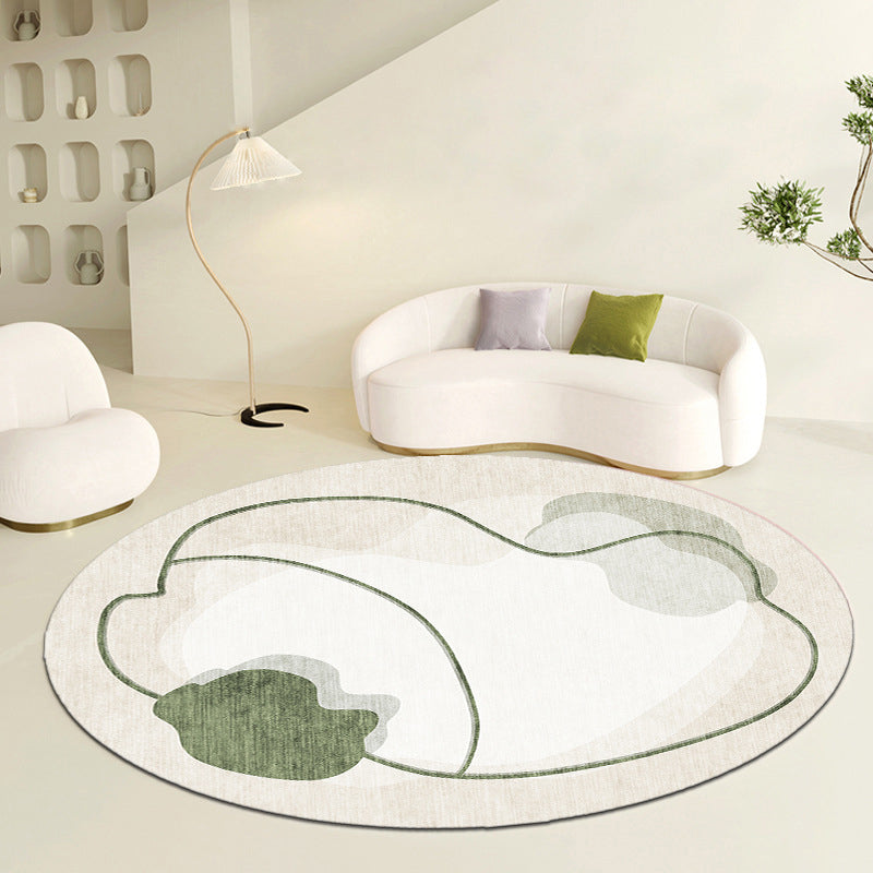 Light Brown Color Piece Rug Polyester Modern Area Rug Washable Rug for Home Decor