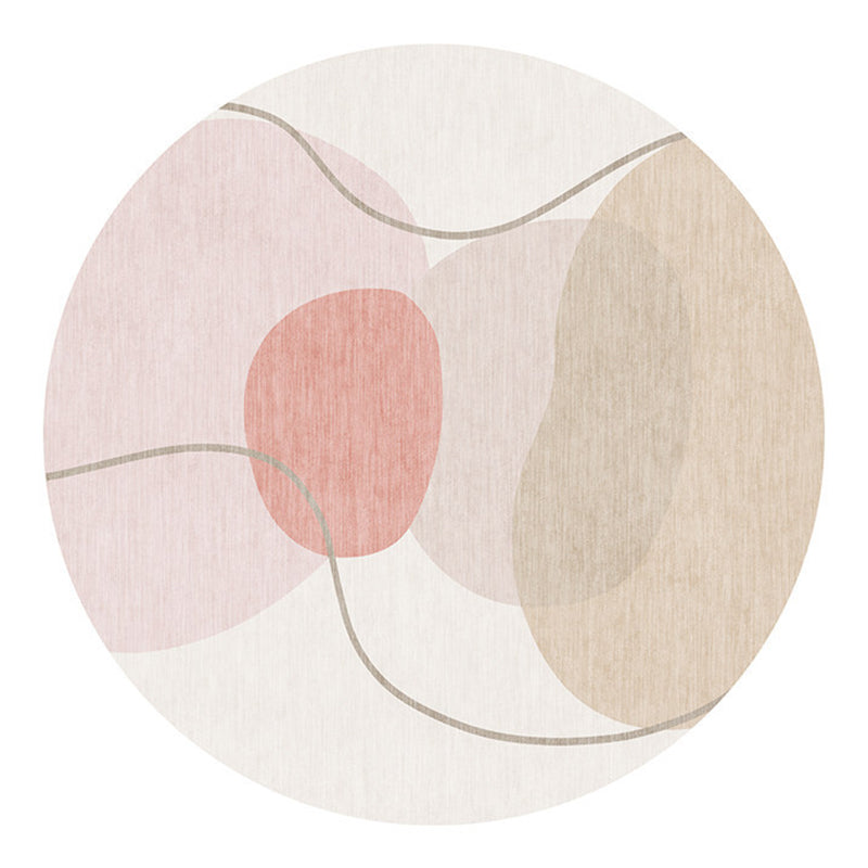 Light Brown Color Piece Rug Polyester Modern Area Rug Washable Rug for Home Decor