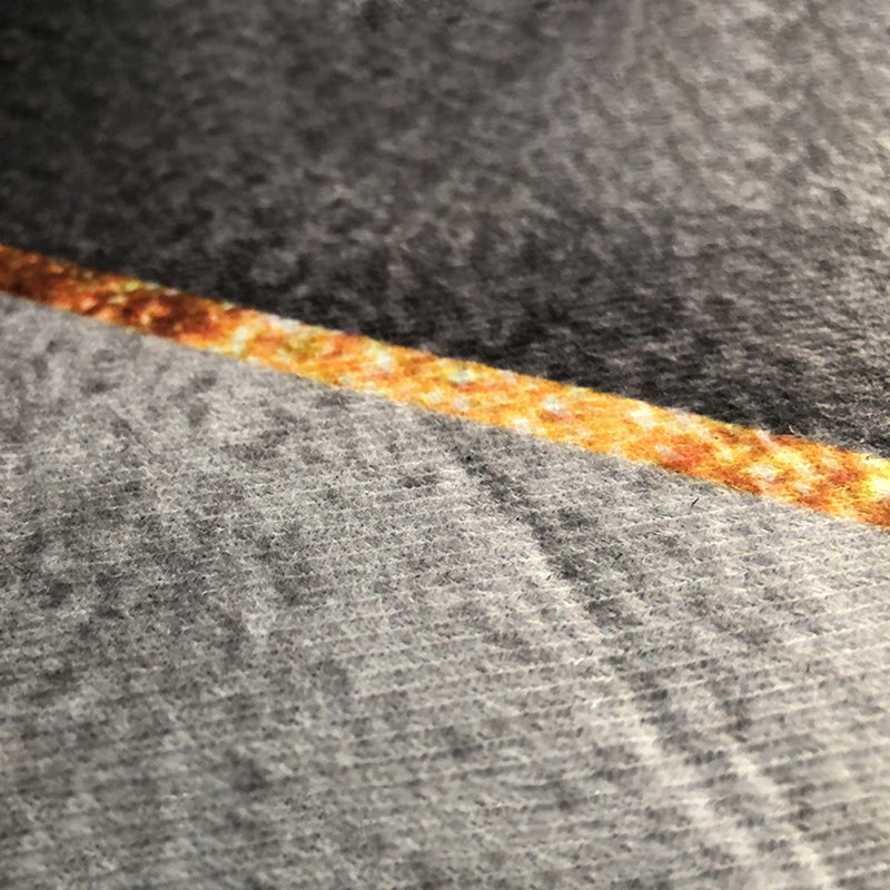 Schwarzer Vintage-Teppich, grafischer Polyester-Teppich, waschbarer Teppich für Heimdekoration