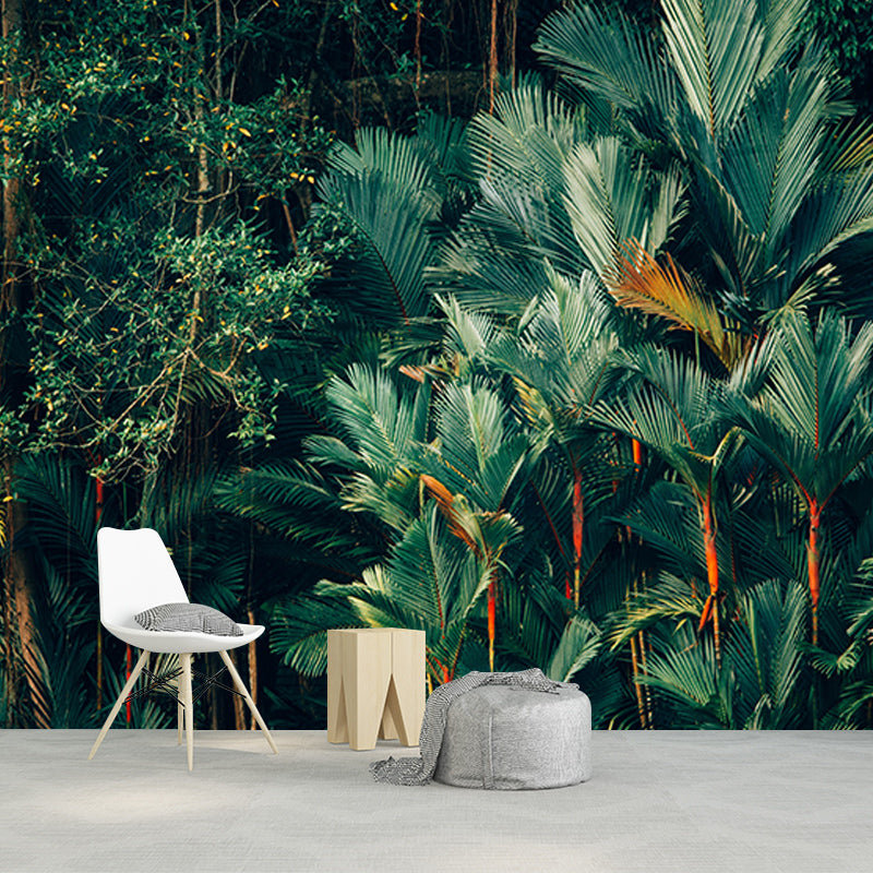 Environment Friendly Resistant Mural Wallpaper Tropic Sleeping Room Wall Mural