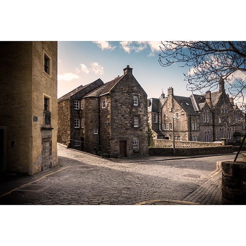 Town Scenery Resistant Mural Wallpaper Environment Friendly Sleeping Room Wall Mural