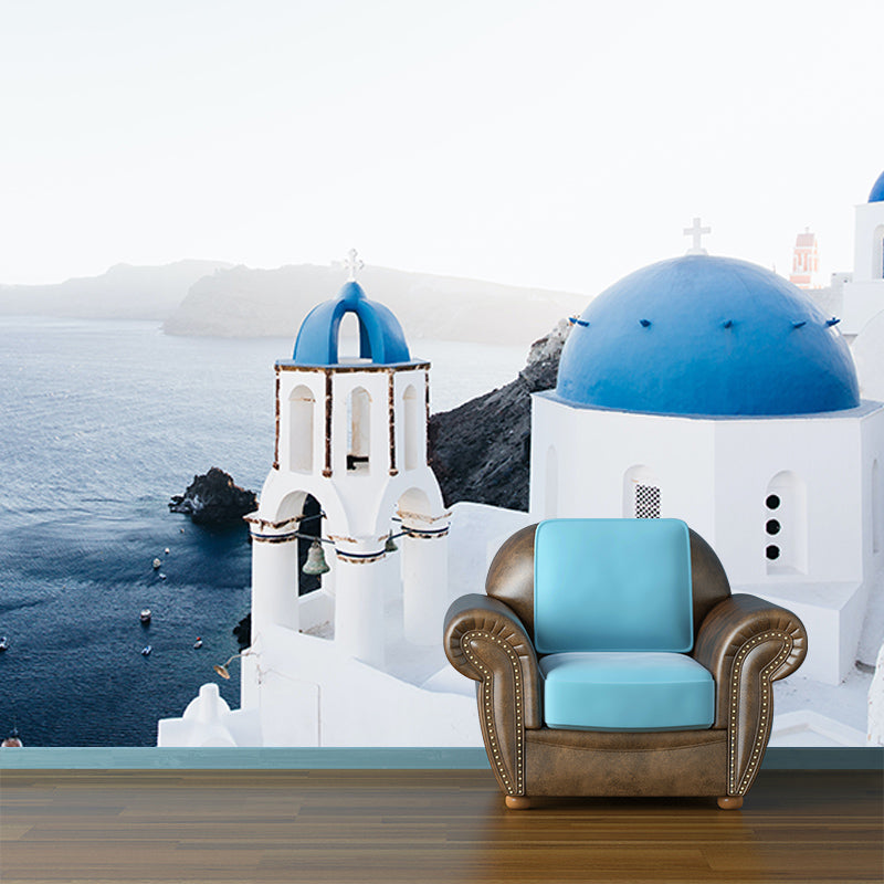 Decorative Wall Mural Wallpaper Town Scenery Sitting Room Wall Mural