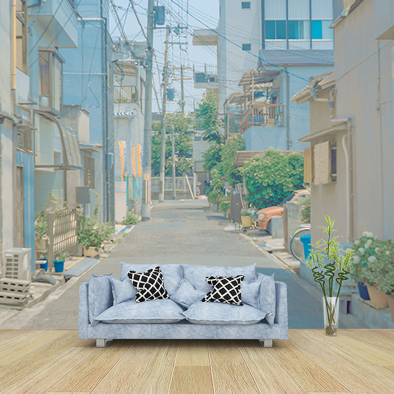 Decorative Wall Mural Wallpaper Town Scenery Sitting Room Wall Mural