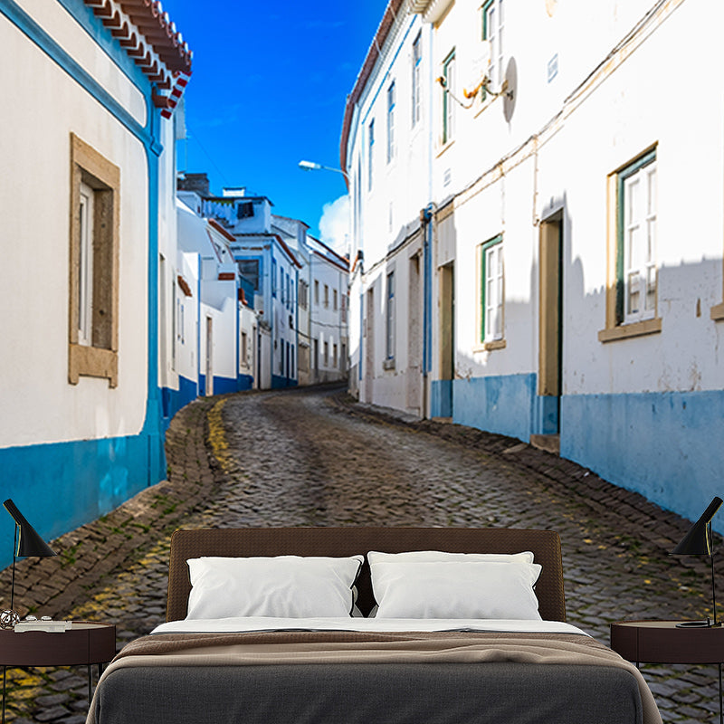 Photography Wall Mural Wallpaper Town Scenery Sitting Room Wall Mural