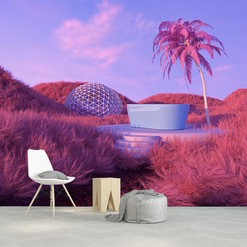 Modern Style Wall Mural Wallpaper 3D Pattern Bedroom Wall Mural