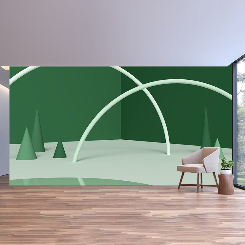 3D Pattern Mildew Resistant Mural Wallpaper Sleeping Room Wall Mural