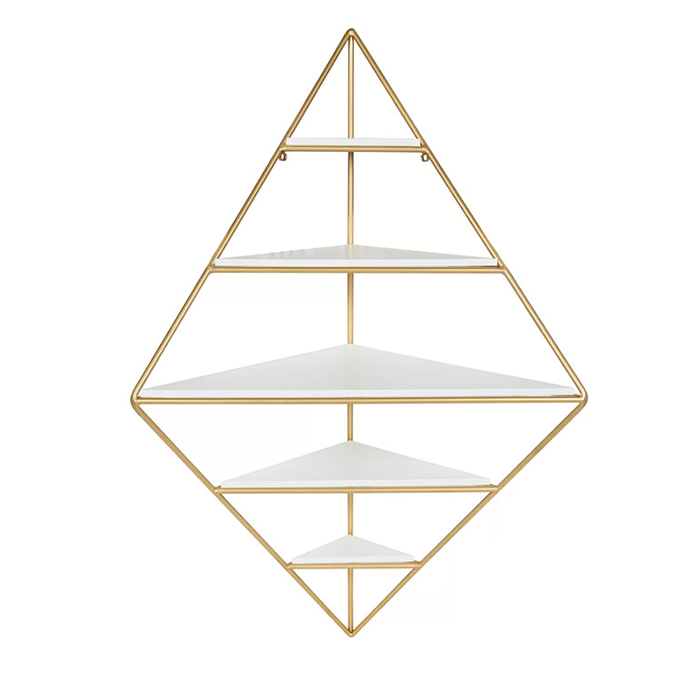 Iron Frame Wall Mounted Bookshelf Industrial Vertical Manufactured Wood Shelf Bookshelf