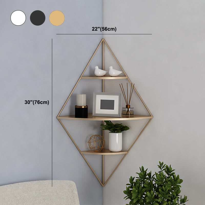 Eisenrahmenwand montiertes Bücherregal Industrie vertikal hergestelltes Holzregal -Bücherregal