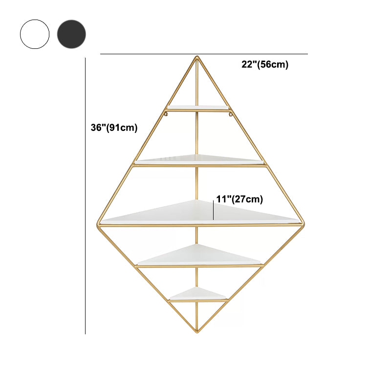 Iron Frame Wall Mounted Bookshelf Industrial Vertical Manufactured Wood Shelf Bookshelf
