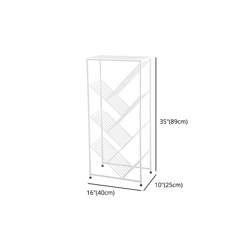 Invisible Bookshelf Open Back Contemporary Style Bookcase for Home and Office