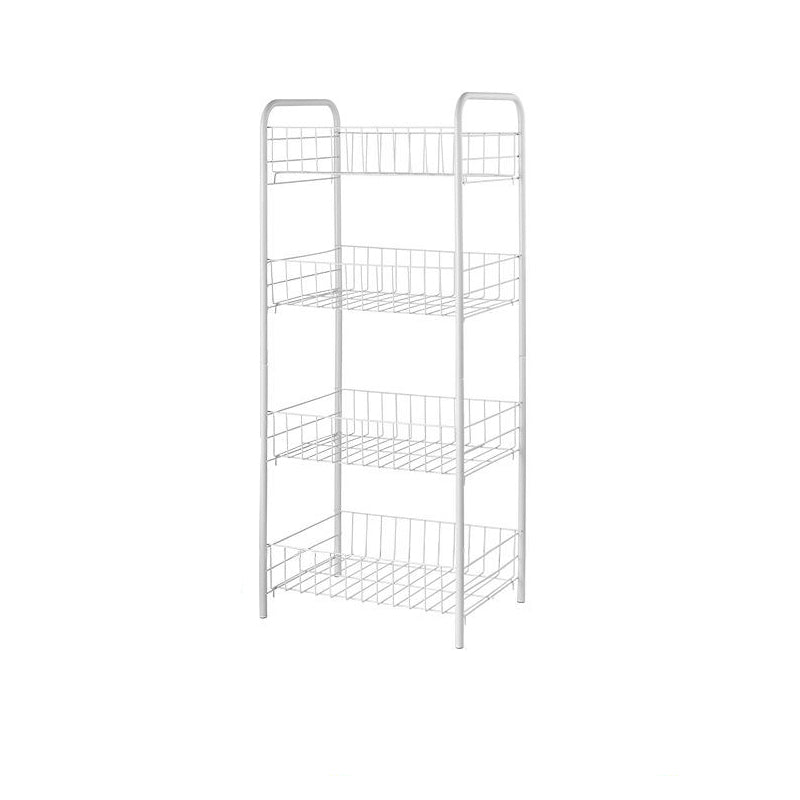 Industrial Iron Etagere Bookshelf Open Vertical Bookshelf with Caster Wheels