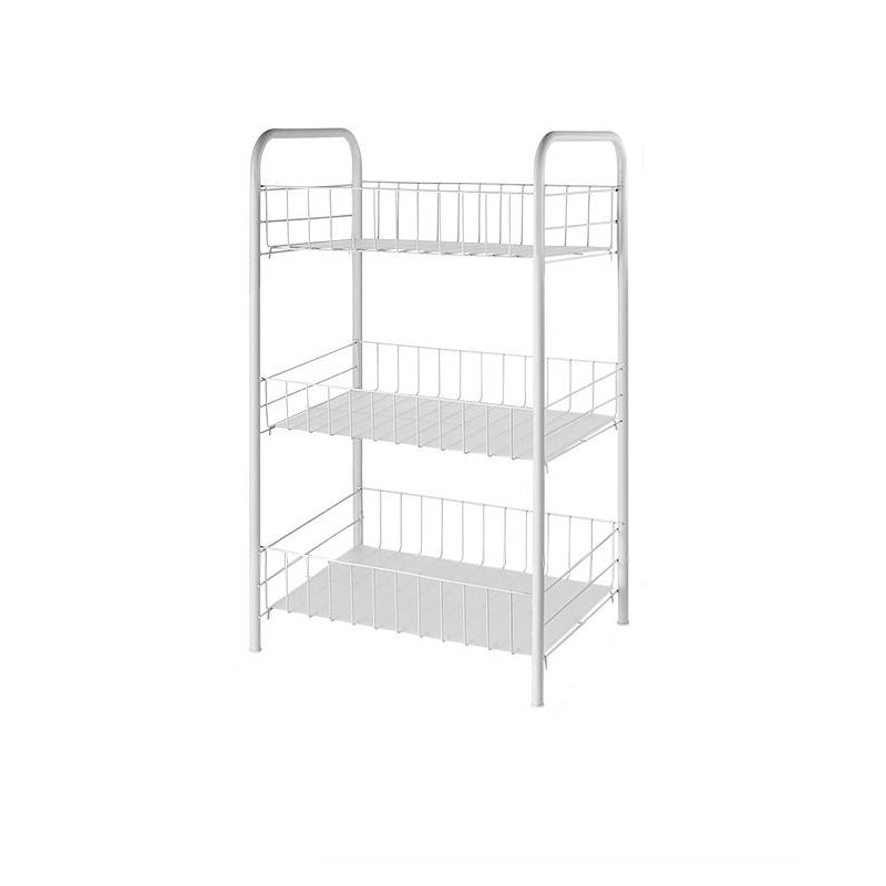 Industrial Iron Etagere Bookshelf Open Vertical Bookshelf with Caster Wheels