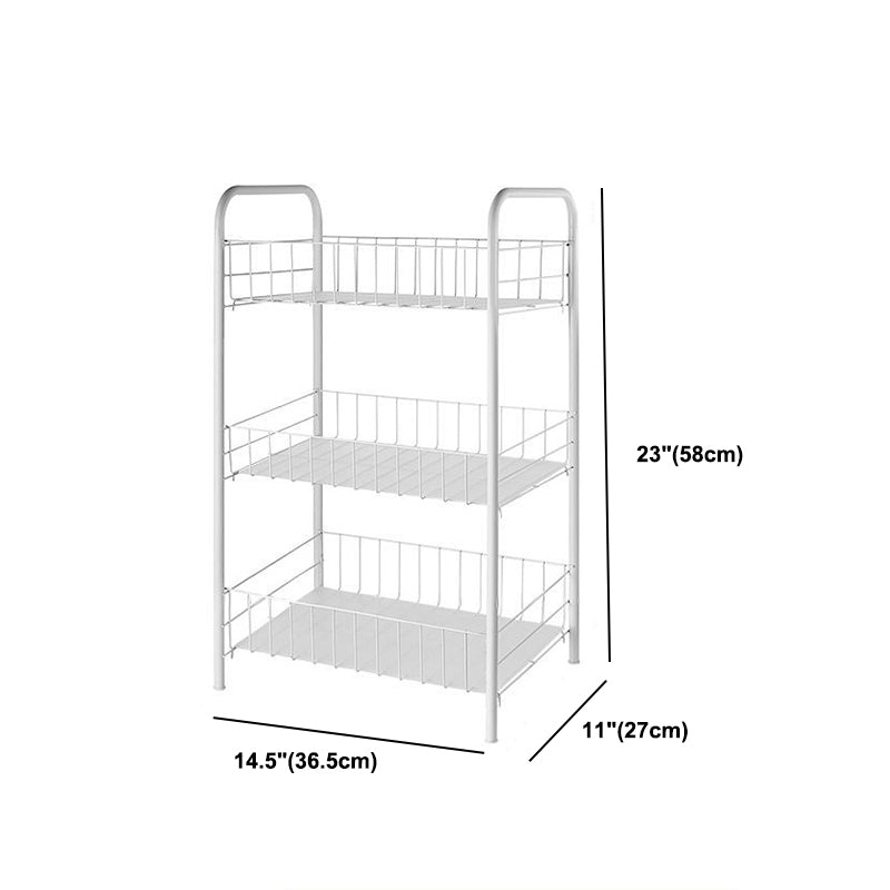 Industrial Iron Etagere Bookshelf Open Vertical Bookshelf with Caster Wheels