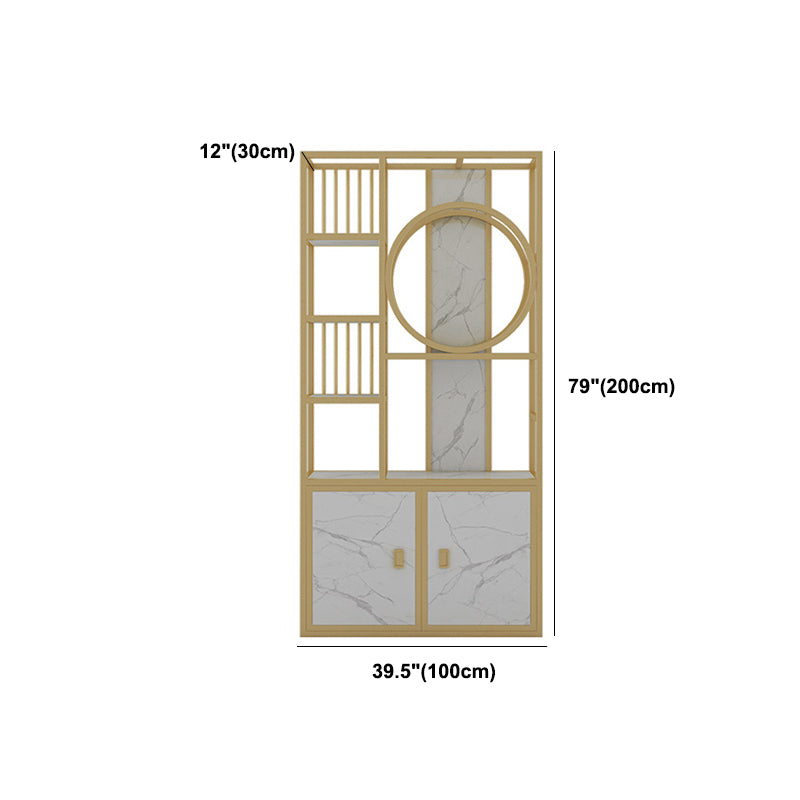 78.74 "H libreria a apertura in stile glam in stile per ufficio con i mobili