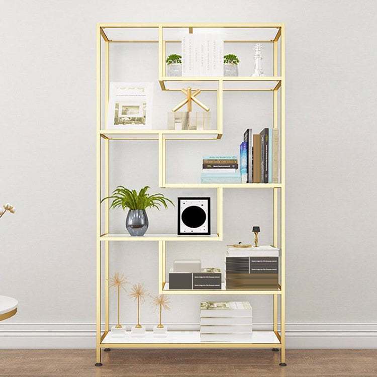 11.81 "W Bookshelf Open Back Glam Style Biveal für Lernraum Home Office