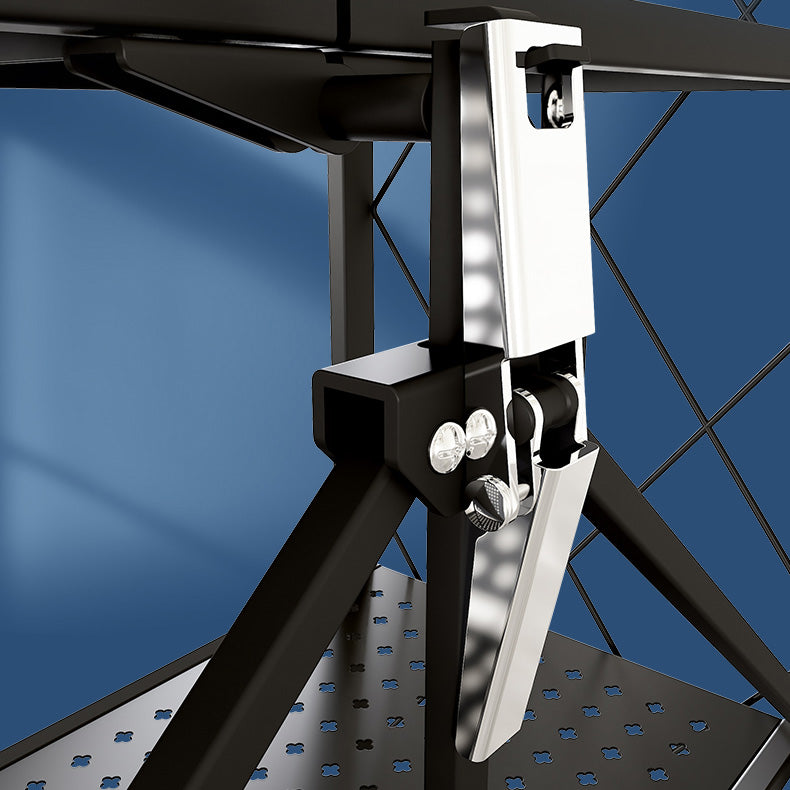 Libreria etagere pieghevole industriale in metallo libreria aperta con ruote di caster