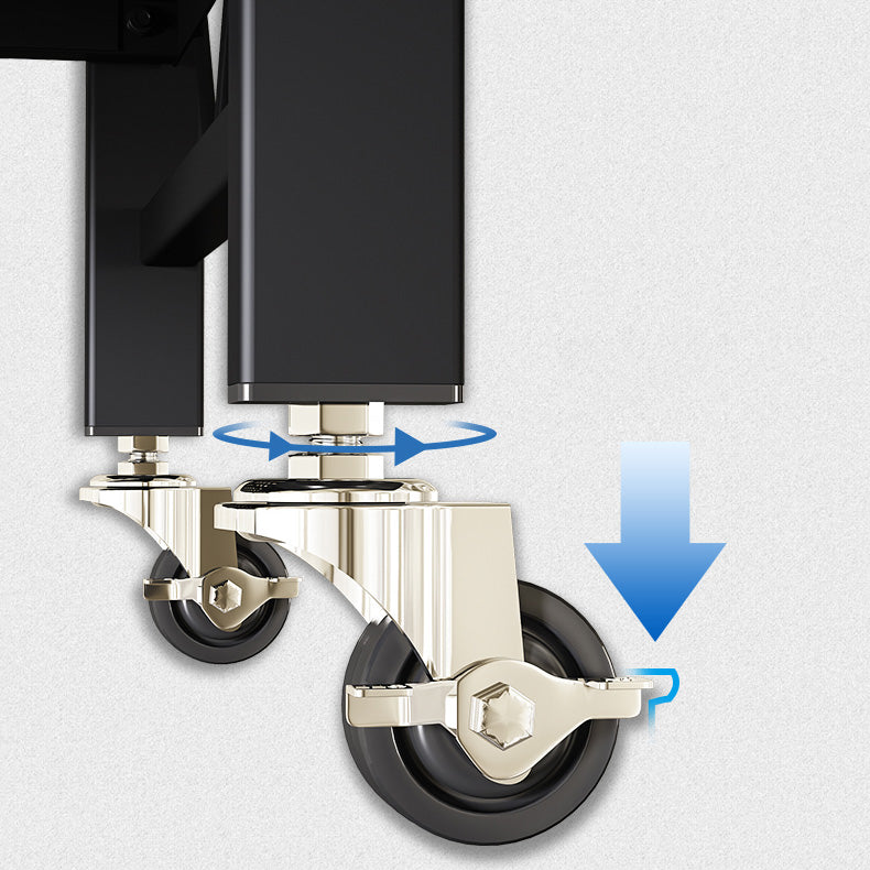 Libreria etagere pieghevole industriale in metallo libreria aperta con ruote di caster