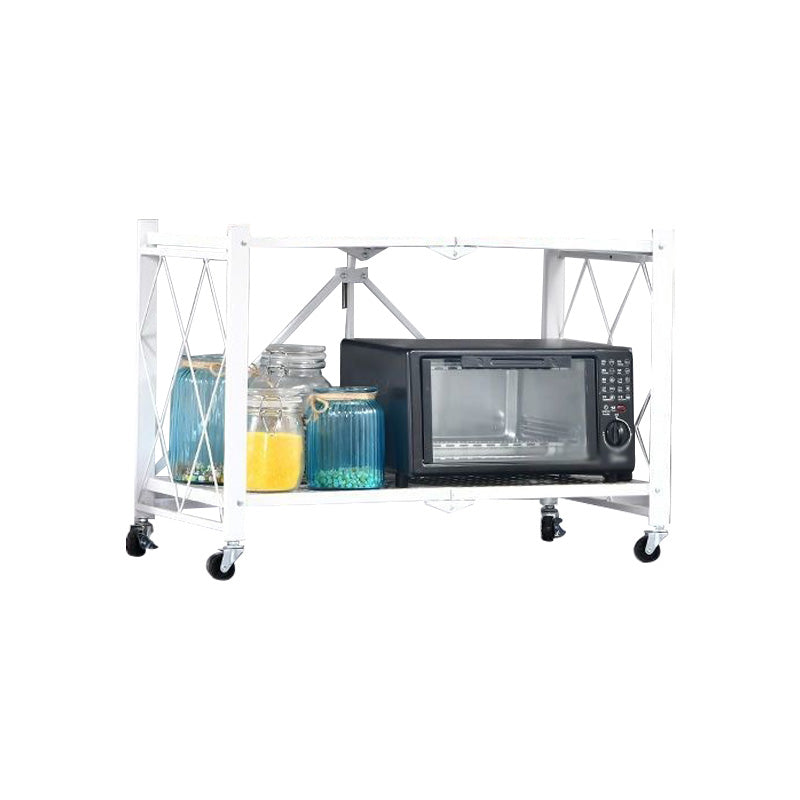 Industrielle Faltung Etagere Bücherregal Metal Open Bookshelf mit Zaubererrädern