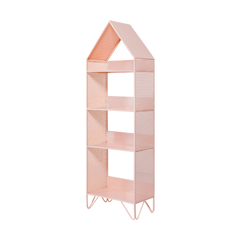 Scandinavian Metal Geometric Bookshelf Vertical Open Iron Bookshelf