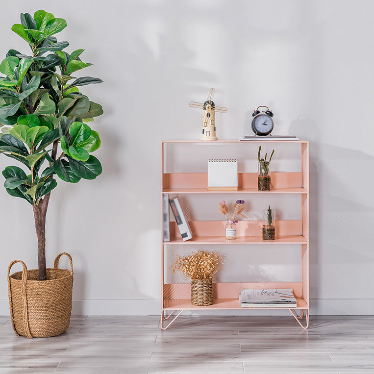 Libreria geometrica in metallo scandinavo libreria di ferro aperto verticale