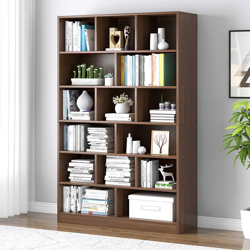 Estantería de estantería de madera fabricada vertical vertical cerrada estantería