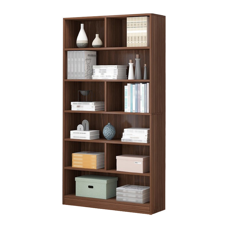 Manufactured Wood Standard Bookshelf Scandinavian Vertical Closed Back Bookshelf