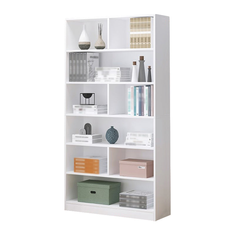 Manufactured Wood Standard Bookshelf Scandinavian Vertical Closed Back Bookshelf