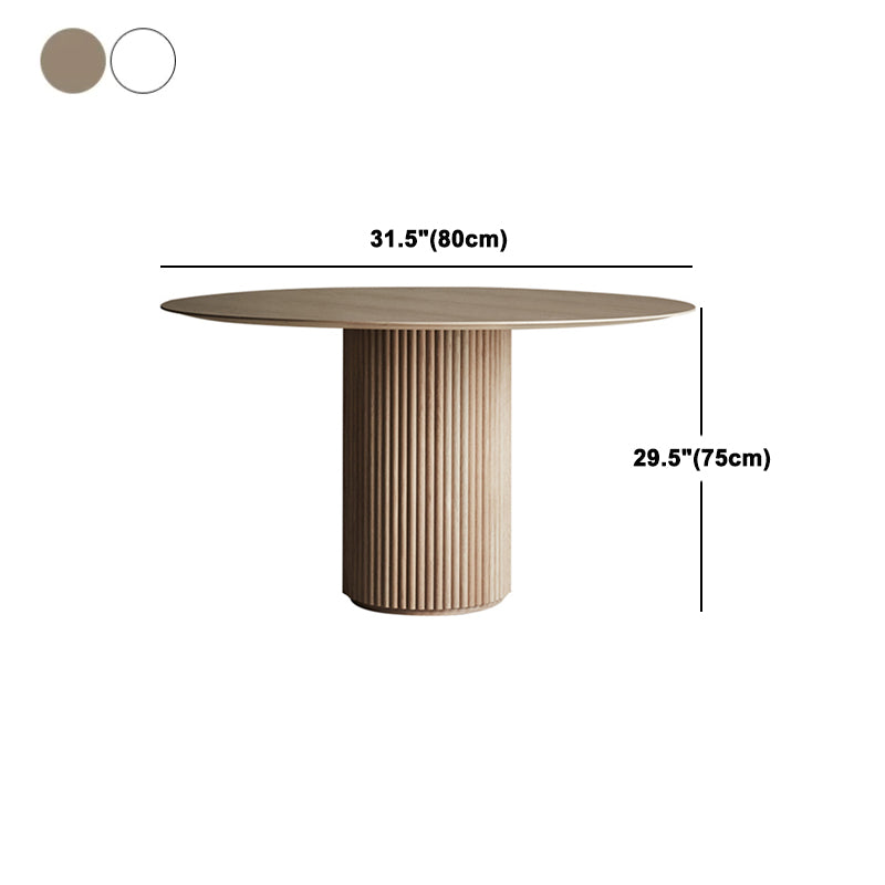 Round Pedestal Casual Table Simplicity Style Dining Room Home Furniture