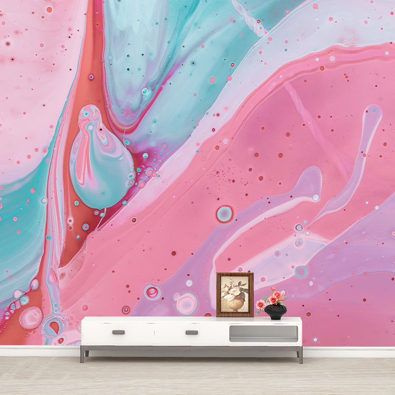 Washable Stain Resistant Mural Wallpaper Modern Abstract Style Indoor Wall Mural