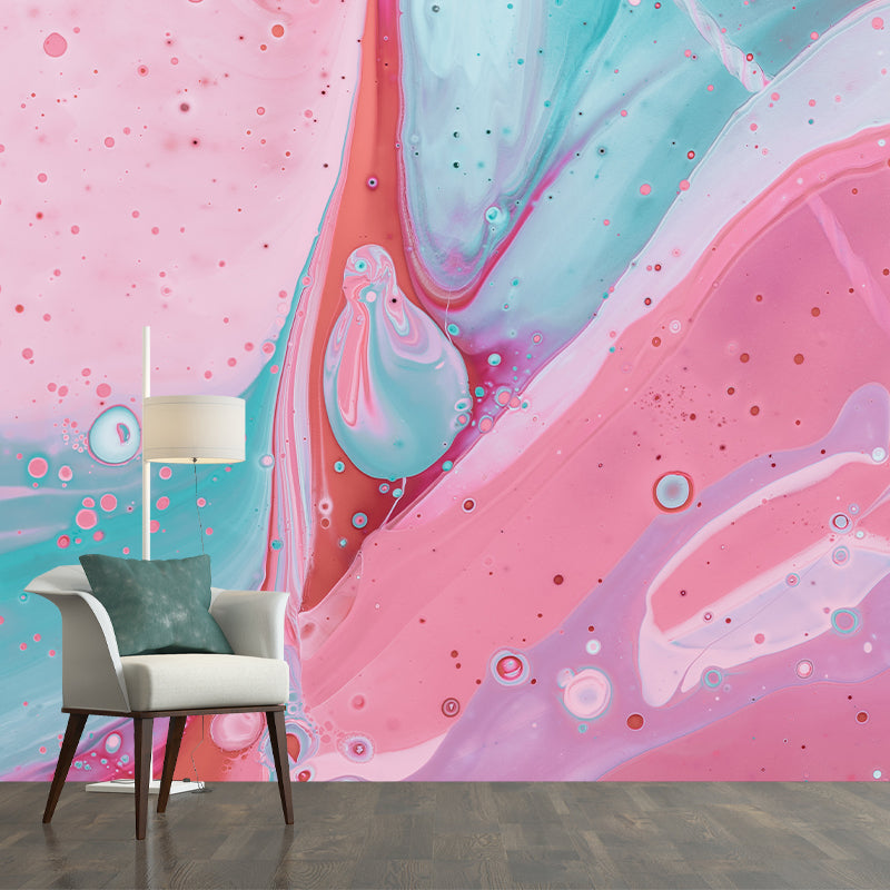 Washable Stain Resistant Mural Wallpaper Modern Abstract Style Indoor Wall Mural