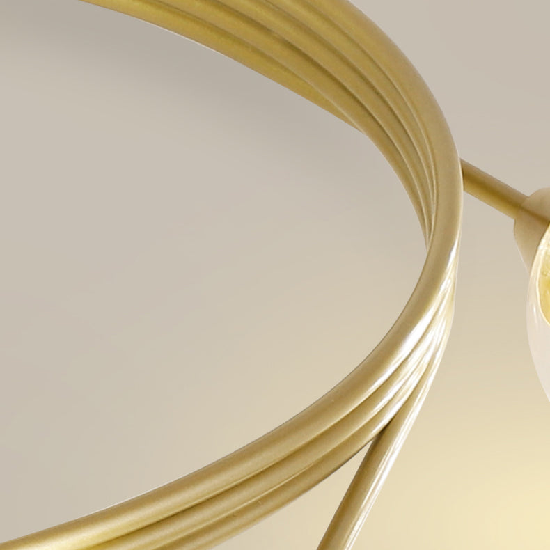 Lámpara de techo esférica múltiple iluminación de techo de vidrio de estilo moderno para dormitorio