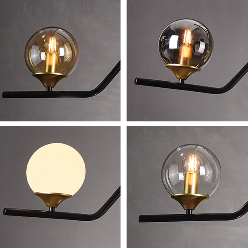 Nordic Glass Island Light Geometric 6 Lights Island Anhänger für Wohnzimmer