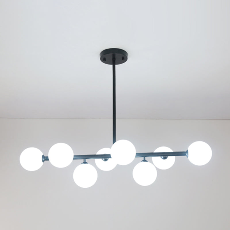 Modern Style Spherical Shape Island Lighting Ideas Glass Island Lighting Fixtures