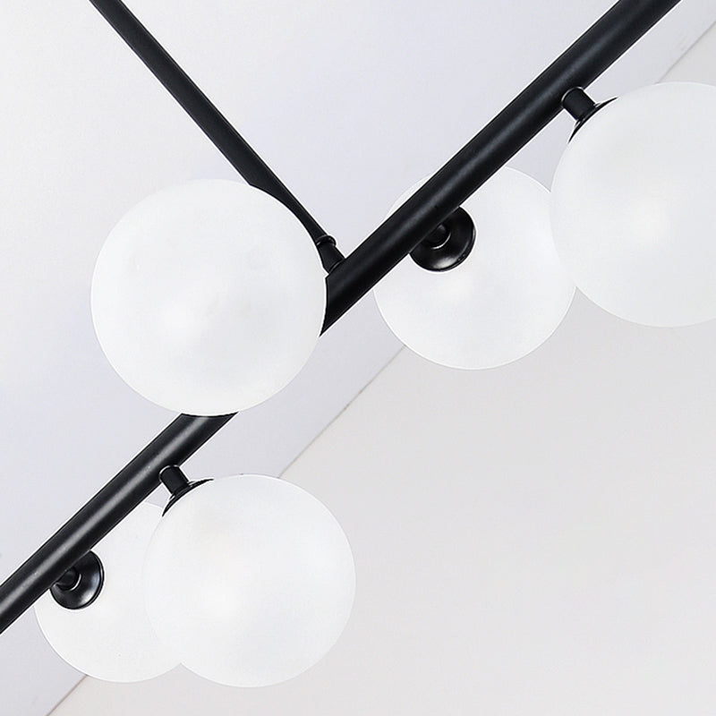 Modern Style Spherical Shape Island Lighting Ideas Glass Island Lighting Fixtures