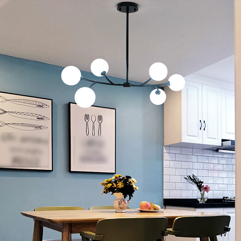 Modern Style Spherical Shape Island Lighting Ideas Glass Island Lighting Fixtures