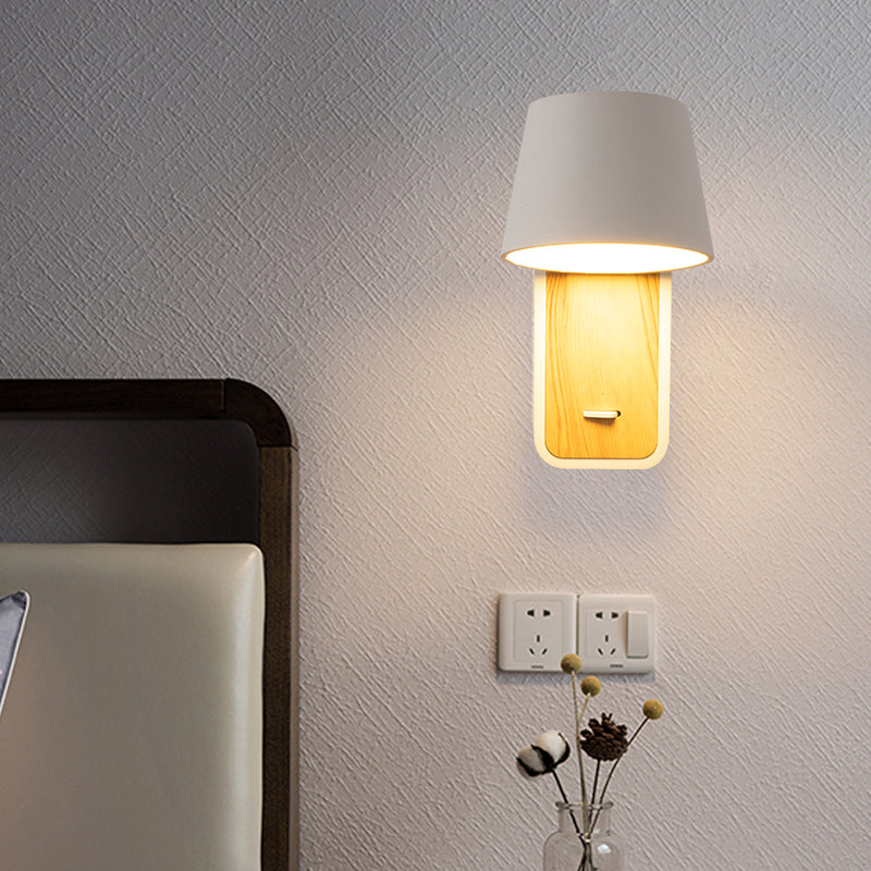 Modern Aluminum Wall Light Geometric 1 Light Reading Wall Sconce for Bedroom