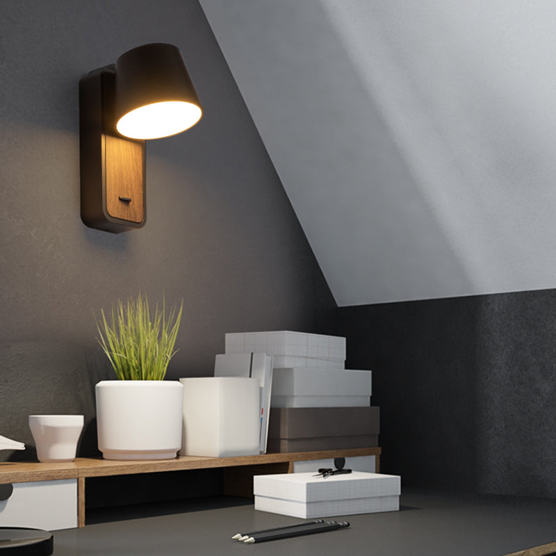 Modern Aluminum Wall Light Geometric 1 Light Reading Wall Sconce for Bedroom