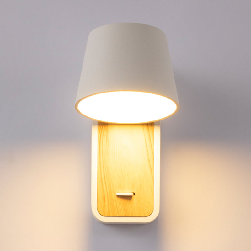 Modern Aluminum Wall Light Geometric 1 Light Reading Wall Sconce for Bedroom