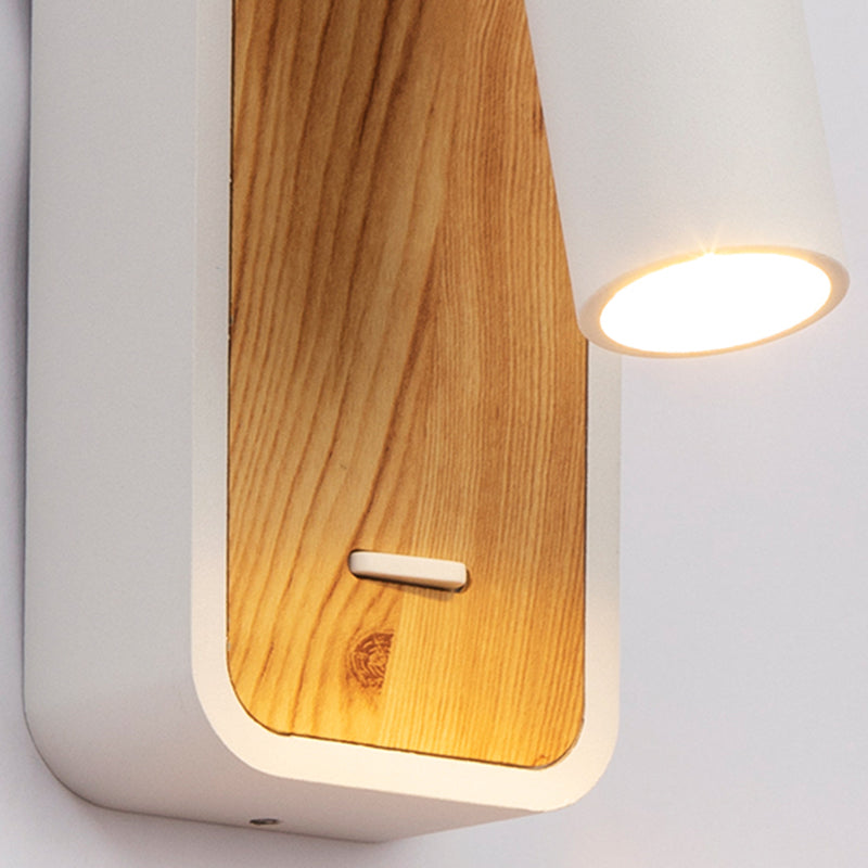 Modern Aluminum Wall Light Geometric 1 Light Reading Wall Sconce for Bedroom