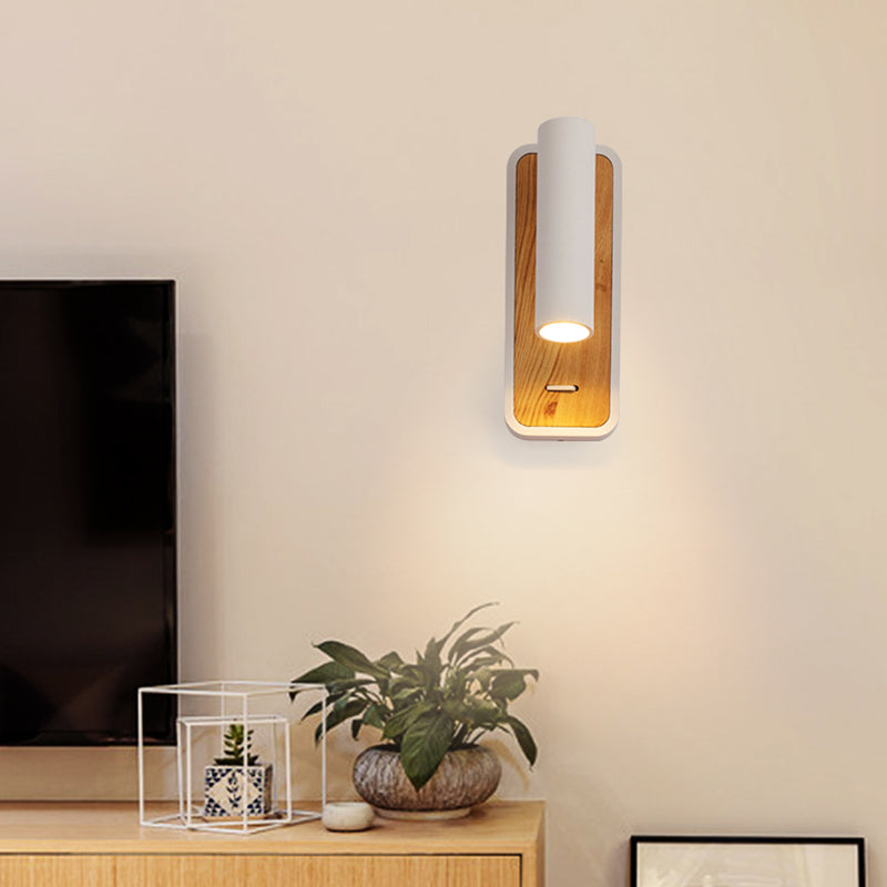 Modern Aluminum Wall Light Geometric 1 Light Reading Wall Sconce for Bedroom