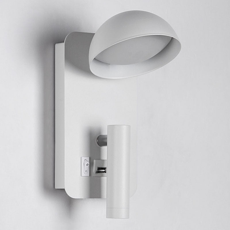 Nordic Metal Wall Light Geometric 2 Lights Reading Wall Sconce for Bedroom