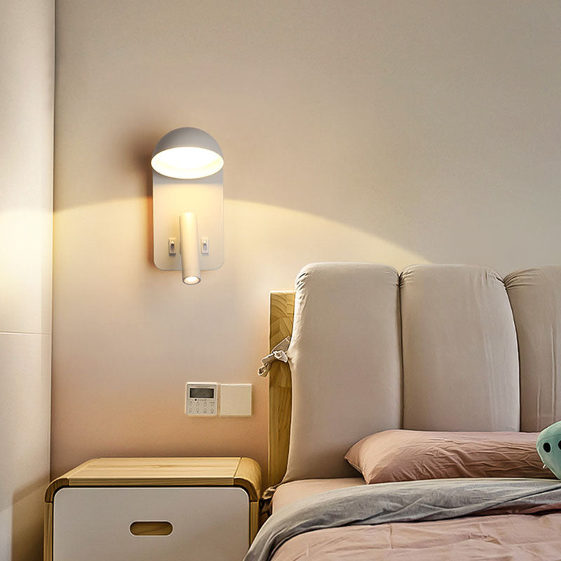 Nordic Metal Wall Light Geometric 2 Lights Reading Wall Sconce for Bedroom